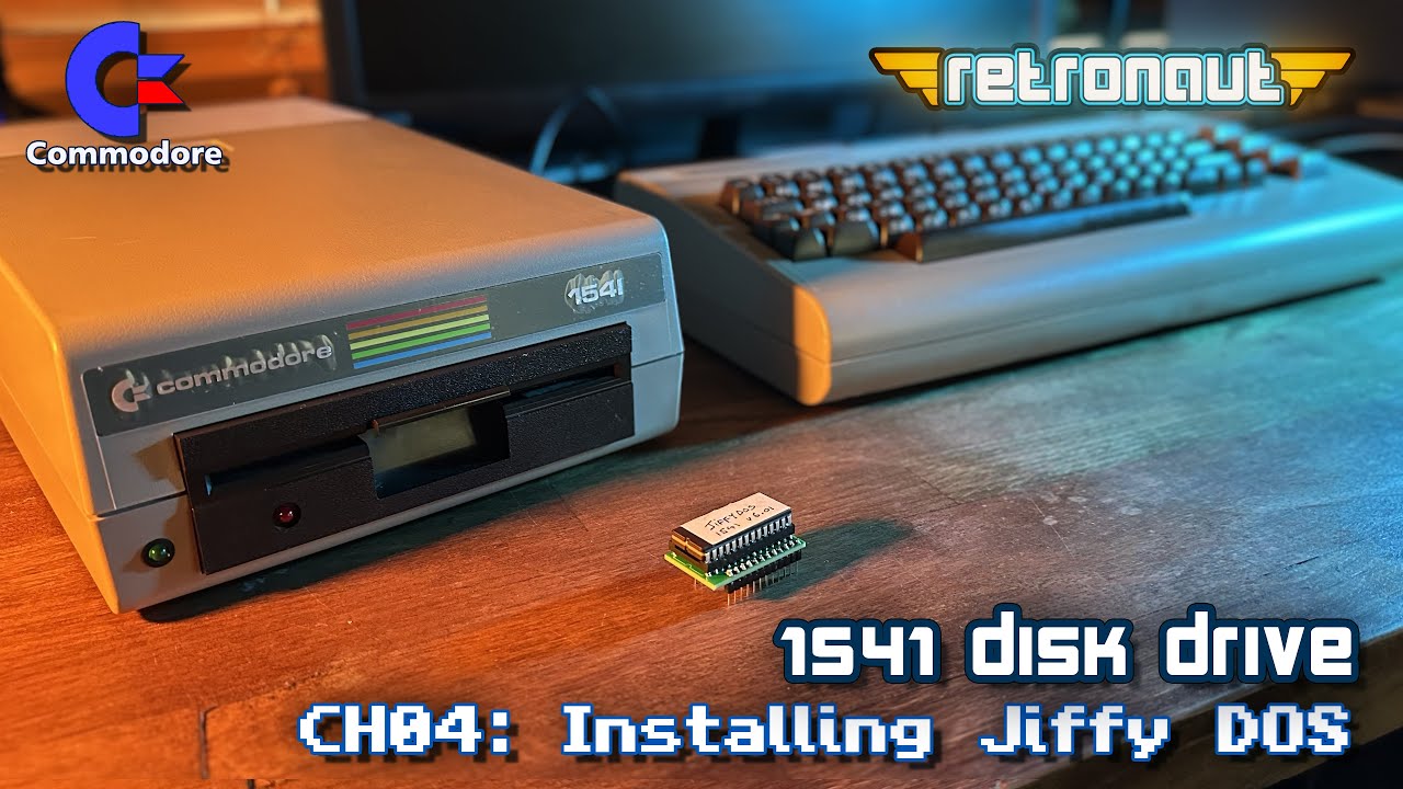 Commodore 1541 Disk Drive: Make a ROM adapter and Install JiffyDOS ROM
