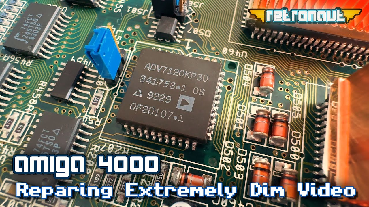 Amiga 4000:  Repairing Extremely Dim Video video thumbnail