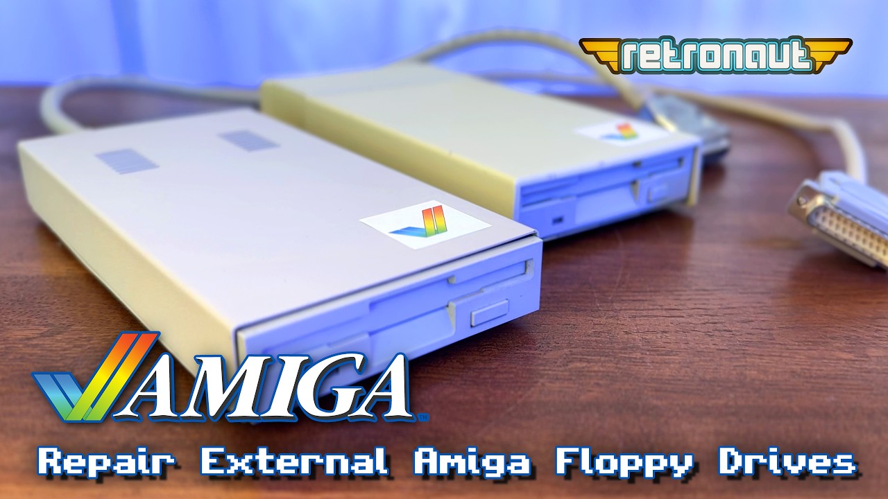 Repair & Refurb Two Broken External Amiga Floppy Drives video thumbnail
