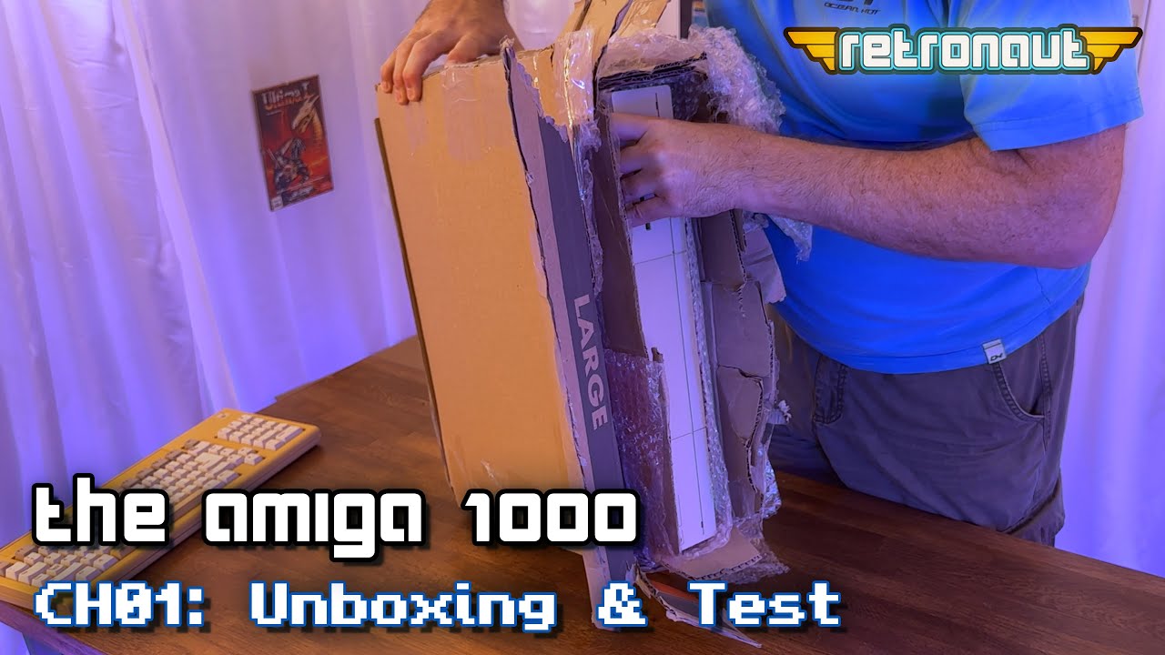 Amiga1000 CH01: Unboxing & Test