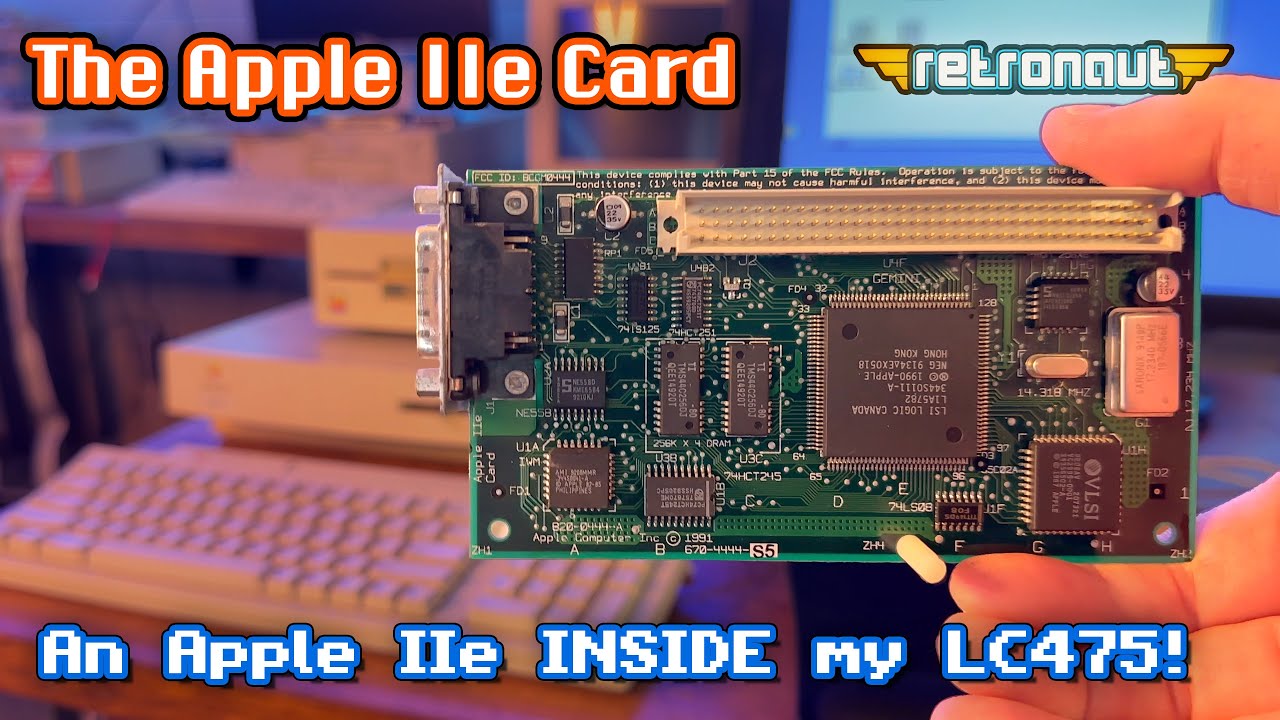 Rocking an Apple IIe INSIDE my vintage Macintosh LC475!