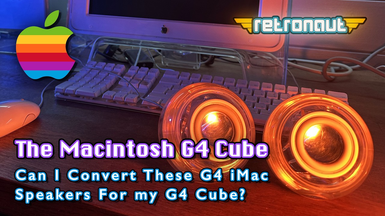 Converting Epic Harmon Kardon Speakers For My Retro G4 Cube!