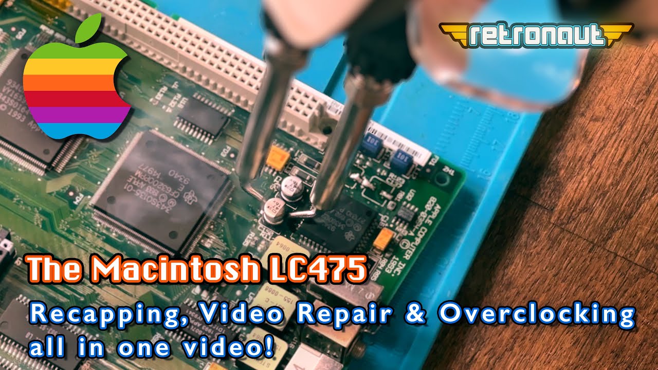 Can I fix my Macintosh LC475’s Video, Recap It AND then Overclock it? High stakes!